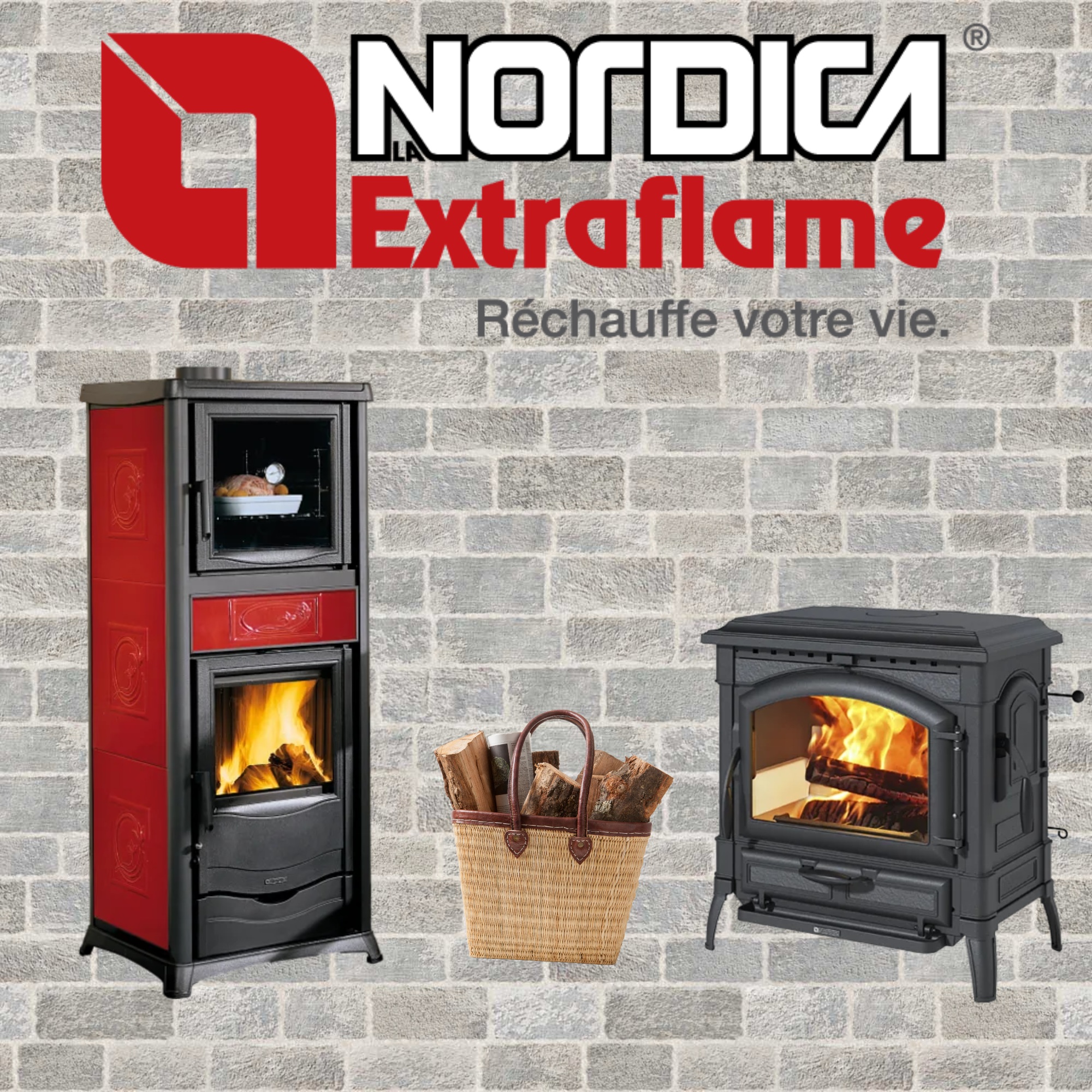 estufas de le&ntilde;a la nordica extraflame econ&oacute;micas