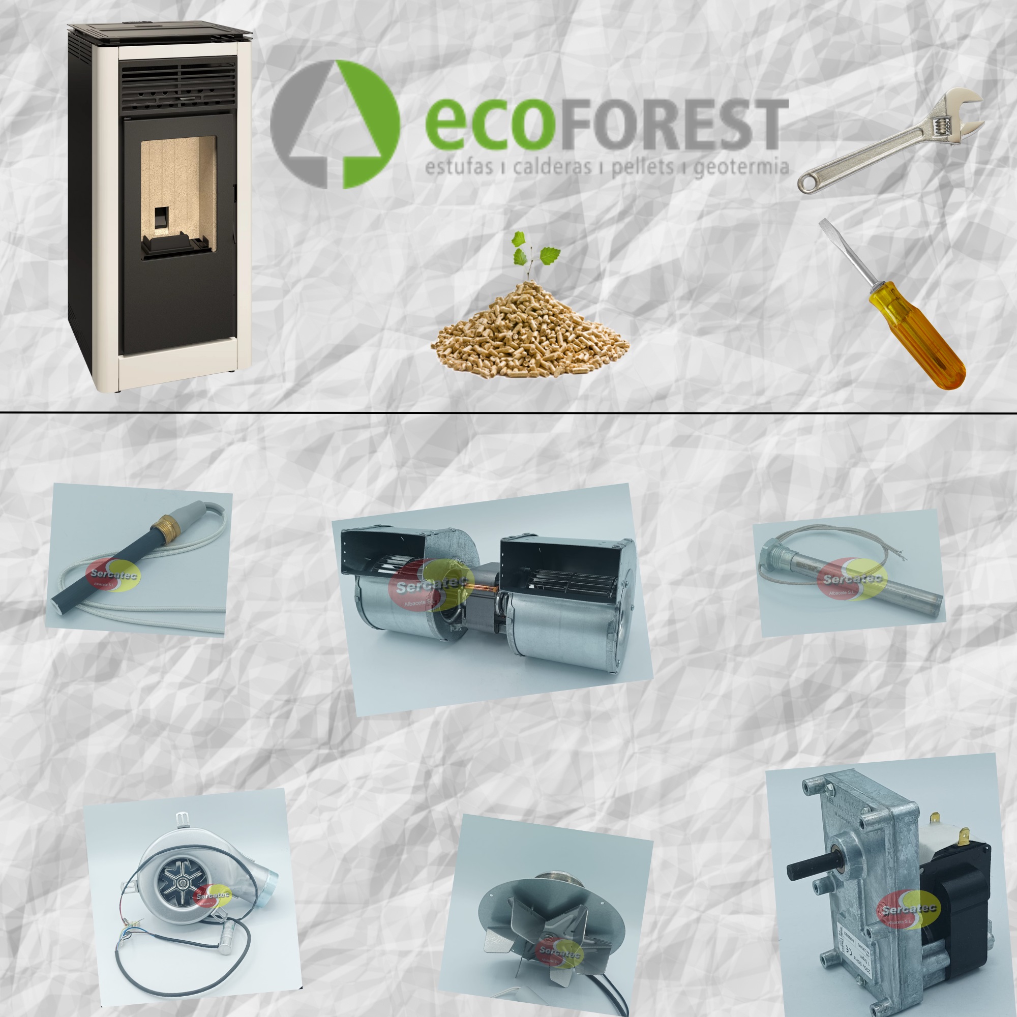 REPUESTOS BARATOS PARA ESTUFAS Y CALDERAS DE PELLET ECOFOREST