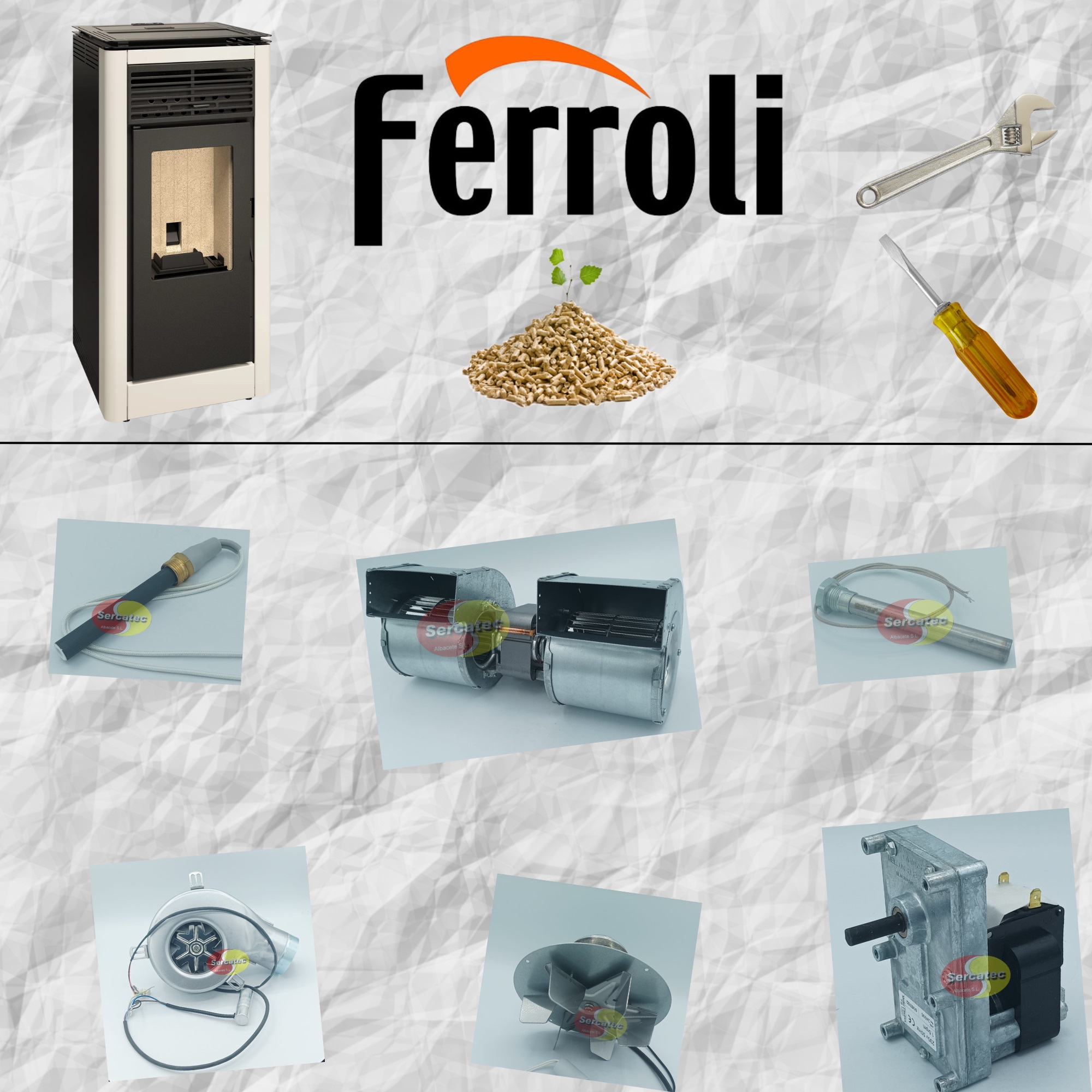 REPUESTOS BARATOS PARA CALDERAS ESTUFAS Y QUEMADORES DE PELLET FERROLI