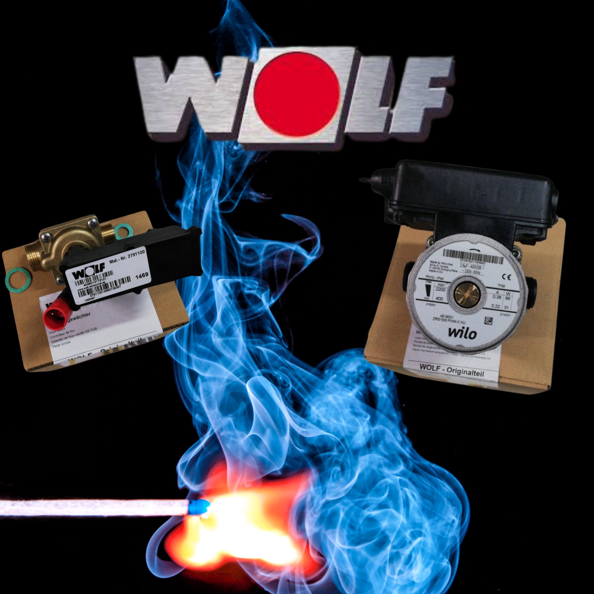 repuestos o recambios para calderas marca Wolf