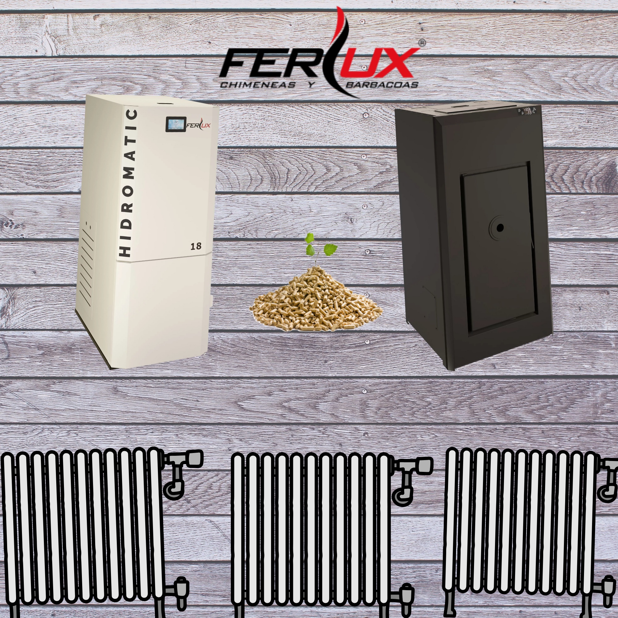 calderas de pellet de potencias altas, limpieza automática