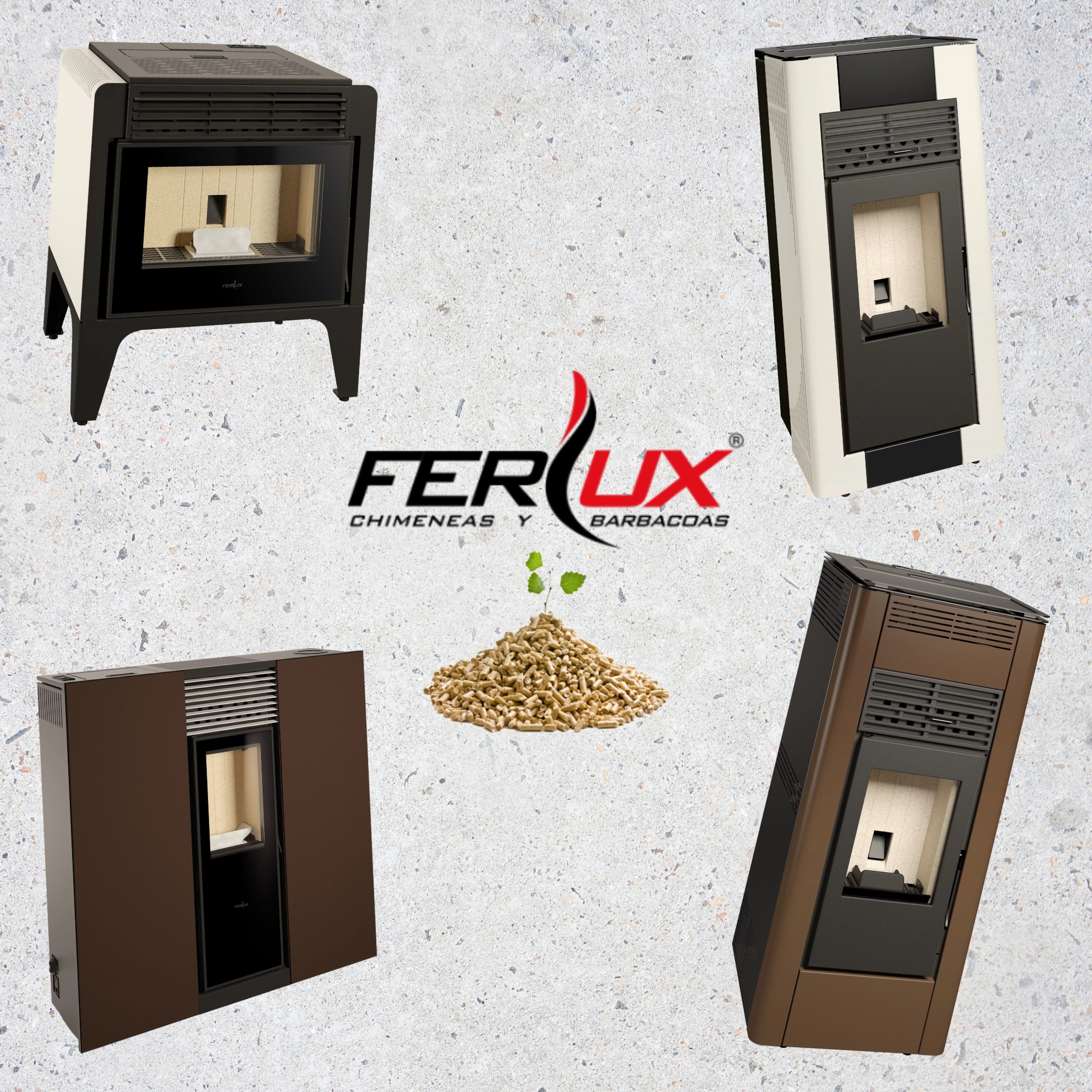estufas de pellet marca ferlux