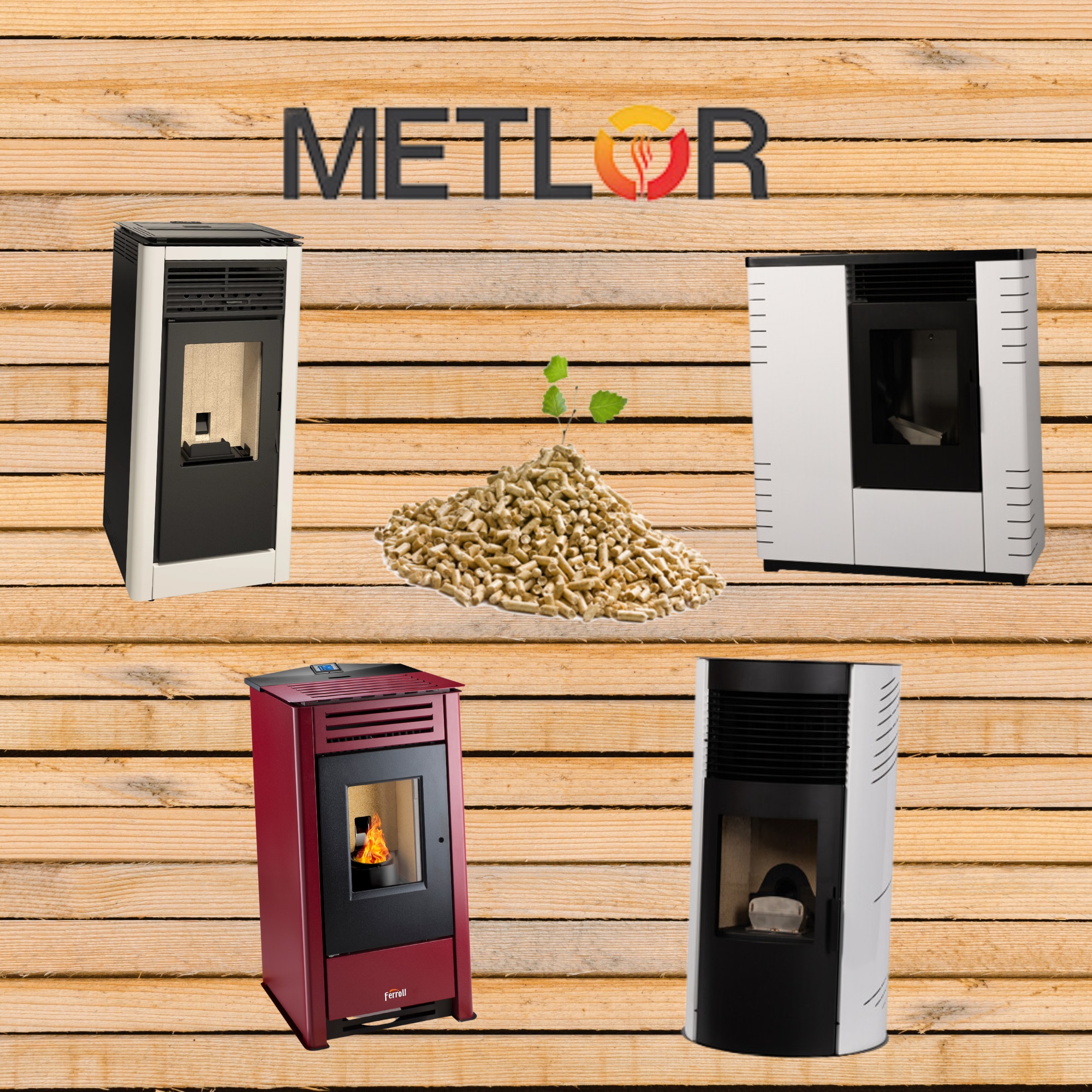 estufas de pellet baratas y de calidad marca metlor