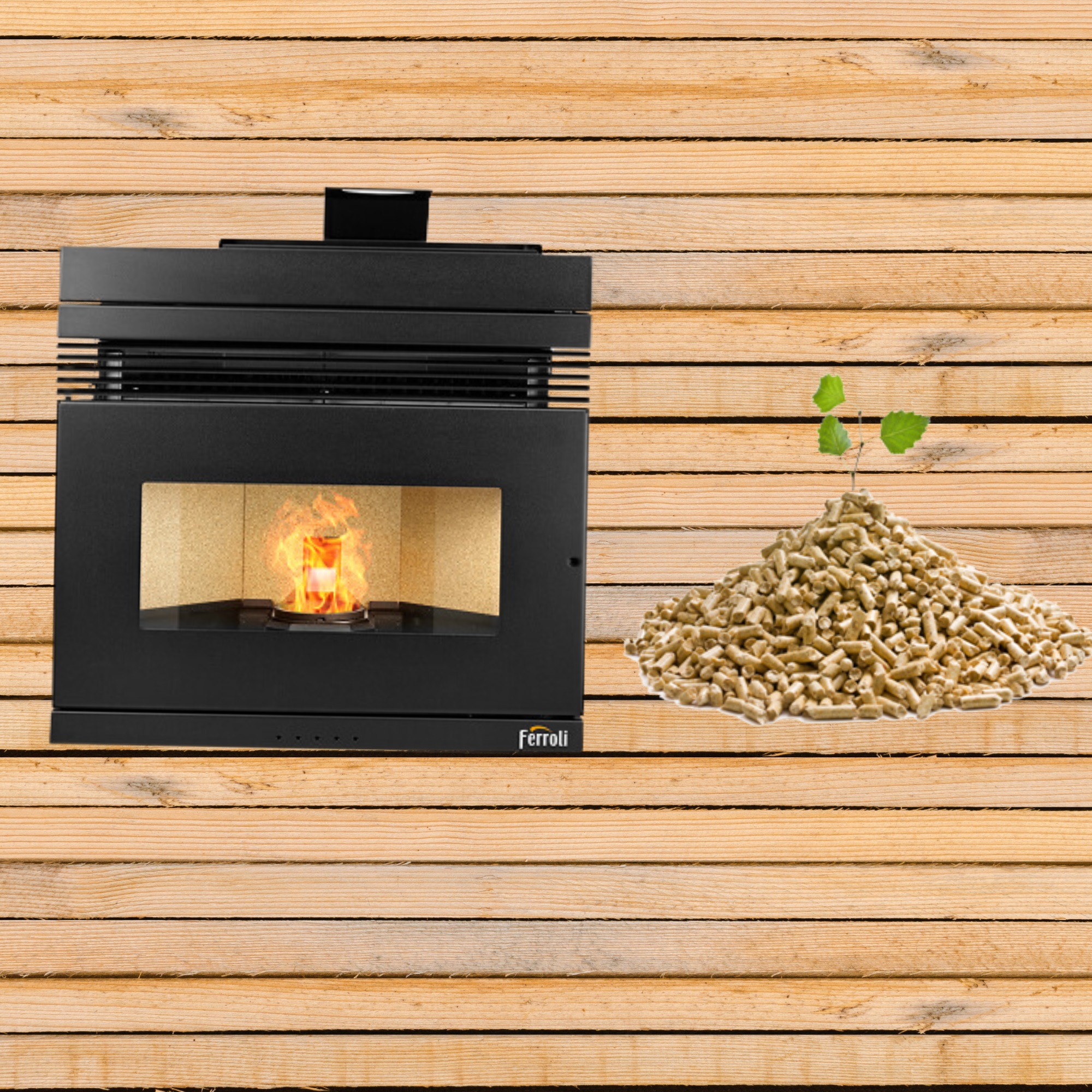 chimeneas insertables encastrables como estufas de pellet baratas