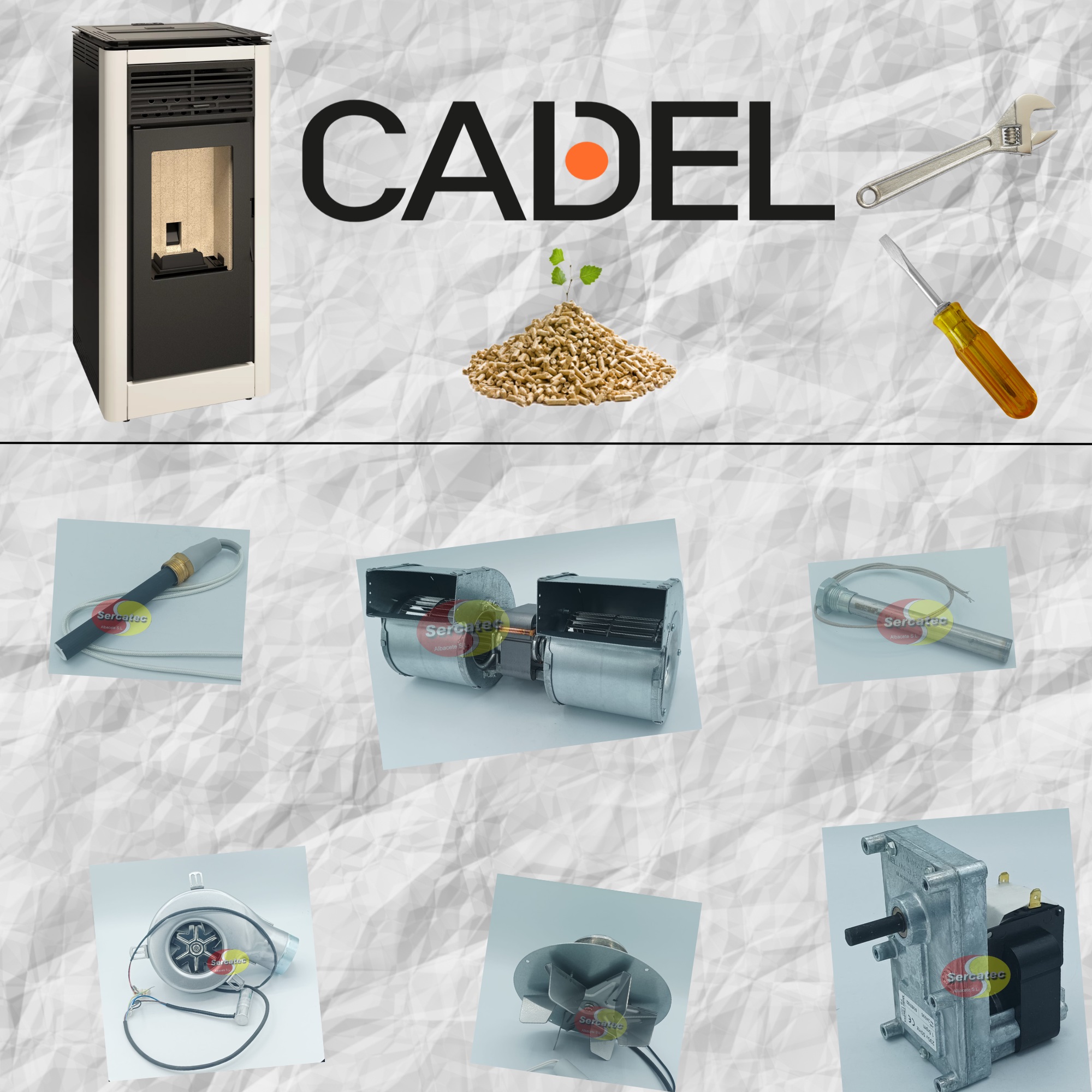 recambios y repuestos baratos para estufas y calderas de pellet cadel