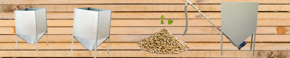 tolvas, silos,y depisitos baratos para almacenar pellets de madera, o cualquier tipo de biomasa como huesos de aceituna o cascaras