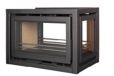 INSERTABLE DE 3 CARAS UNA LATERAL 18,2 KW (125M2) CON VENTILADORES.