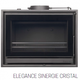 INSERTABLE DE LEÑA PARA CALEFACCION ALFA SUPER SINERGIE CRISTAL 47 KW (352M2)