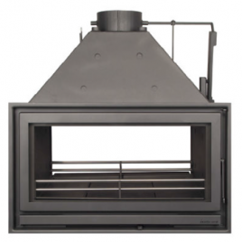 INSERTABLE DE LEÑA OMEGA SUPER 1200 DUPLA FACE PLUS 69,7 KW (525M2)