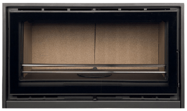 INSERTABLE DE LEÑA OSIRIS CRISTAL 1000/600 16 KW (110 M2)