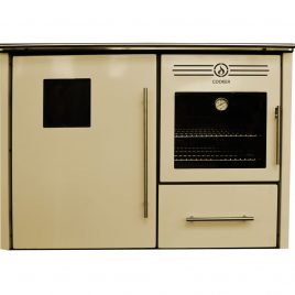 Cocina de leña Albicalor para radiadores con horno (31,6 kw) (230 m2)
