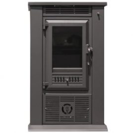 Estufa de leña con ventiladores 8,3 kw (60 m2)