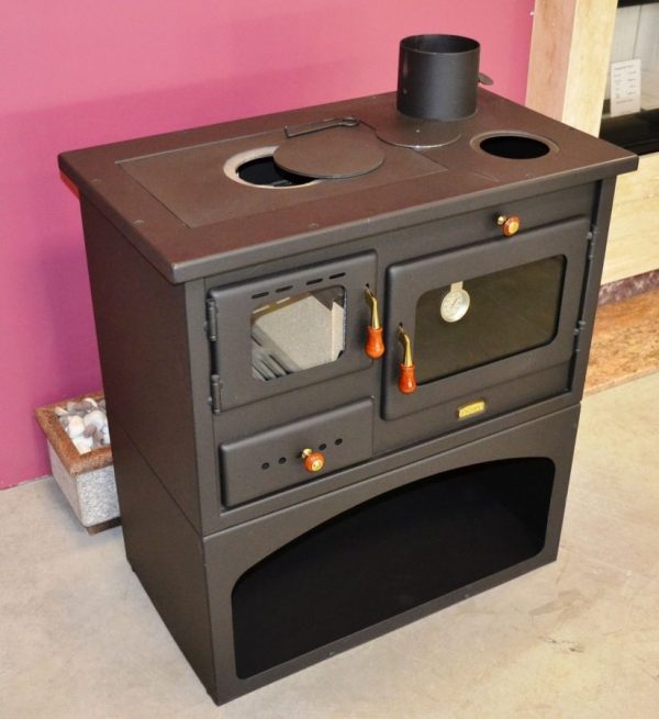 Cocina con horno(10kw-75m2 leñero) —