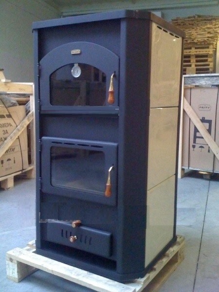 Hidroestufa de leña con horno prity 26 kw (195 m2) - Sercatec Albacete S.L.