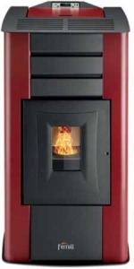 Termoestufa de pellet Ferroli modelo Modena 11,6 kw (98 m2)
