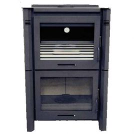 Estufa de leña con horno modelo BETA 11,6 Kw (85 m2)