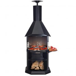 Barbacoa de leña y carbón para asados BARBECUE DELUX
