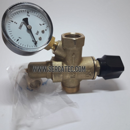 llave de llenado automático 1/2″ M-H con toma de manómetro 1/4″