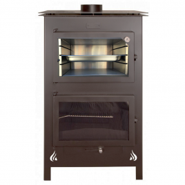 Estufa Alba 1 B2-H con horno inox 15 kw (100 m2)