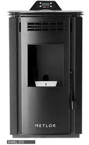 ESTUFA PELLET METLOR ISABEL ECO10kw (80m2)