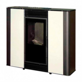 Estufa de pellet canalizable Slim 12kW (100 m2)