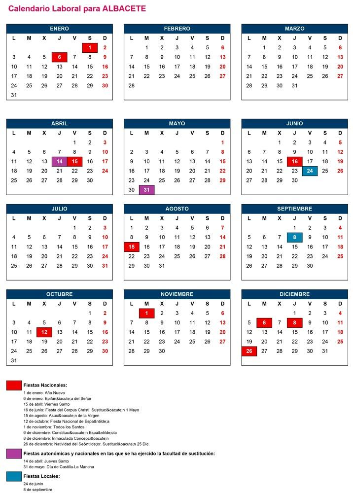 calendario laboral 2022